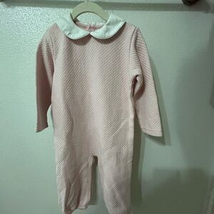 Pink Quilted Kids One Piece